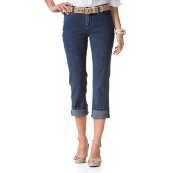 COLDWATER CREEK Shape Me Cropped Jeans sz 10P - Picture 1 of 9